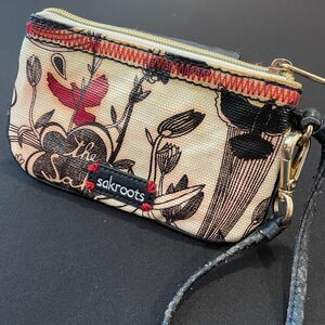 ~ Sakroots Wristlet** Boho The Sak Phone Zipper Pocket Key Strap Wallet Bag